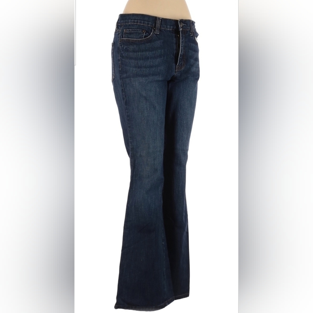 West Side NY & Co. Flare Y2K Jeans Women's Size 8 Blue Denim Everyday Basic EUC